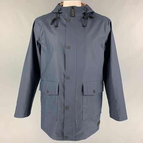 PENDLETON Size L Navy Polyurethane Hooded Raincoat
