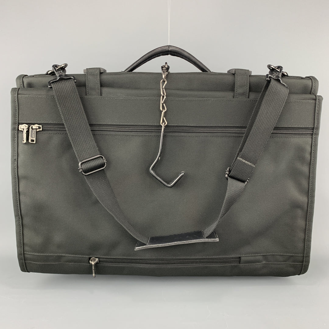 TUMI Black Nylon Canvas Travel TSA Approved Garment Bag