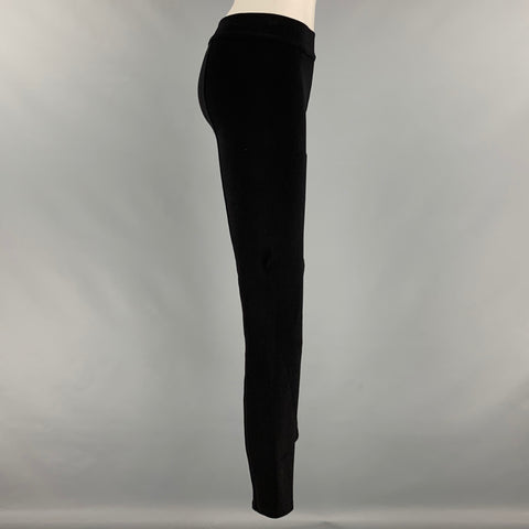 THE ROW Taille S Leggings à taille élastique en mélange de nylon noir