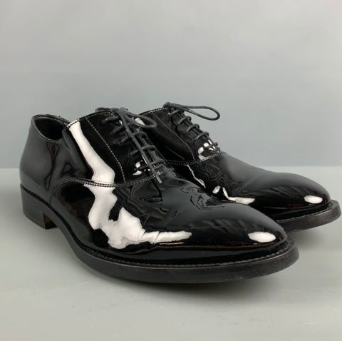 PAUL SMITH Size 10 Black Solid Lace Up Shoes