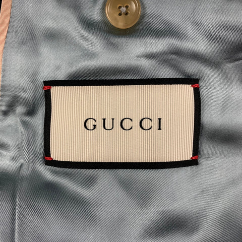GUCCI by Alessandro Michele Size 36 Green Rose Floral Silk Polyester Tuxedo Suit