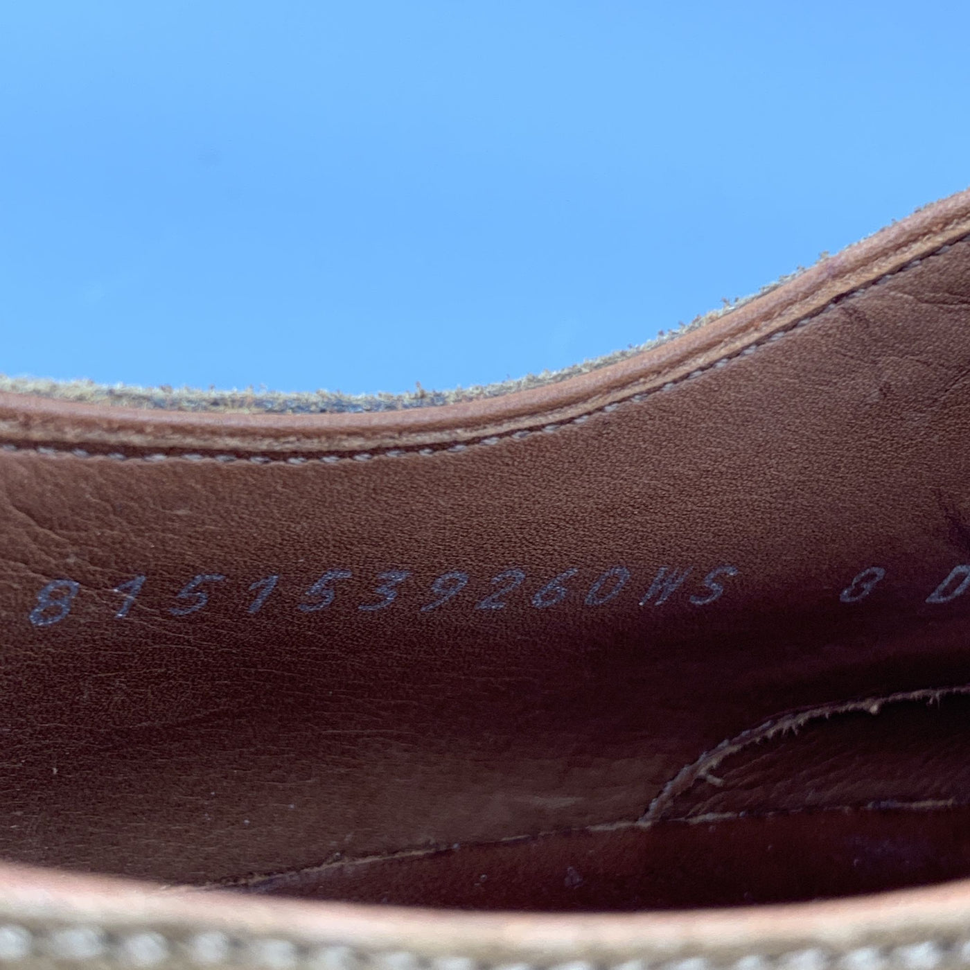 RALPH LAUREN Size 8 Brown Perforated Suede Wingtip Lace Up Shoes