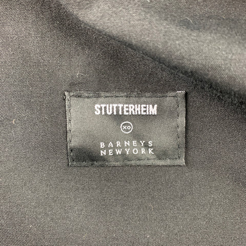 STUTTERHEIM x BARNEYS NEW YORK Size S Purple Coated Cotton / Polyester Snaps Raincoat