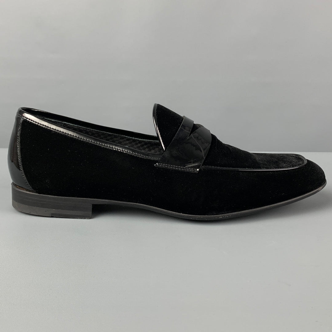 Magnanni Black Velvet Slip-On Loafers Jareth Men main image 4