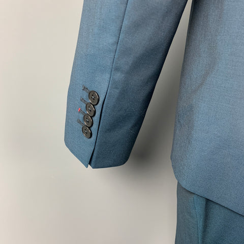 PS by PAUL SMITH Size 42 Blue Wool / Mohair Peak Lapel Suit
