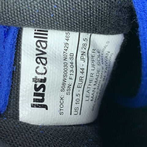 JUST CAVALLI Taille 10,5 Baskets montantes bleu royal matelassées