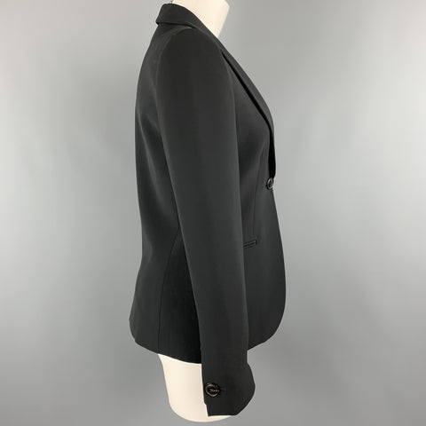 GIORGIO ARMANI Size M Black Shawl Collar Blazer