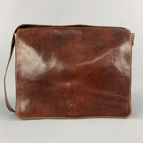 Sac messager en cuir cognac MANUFACTUS