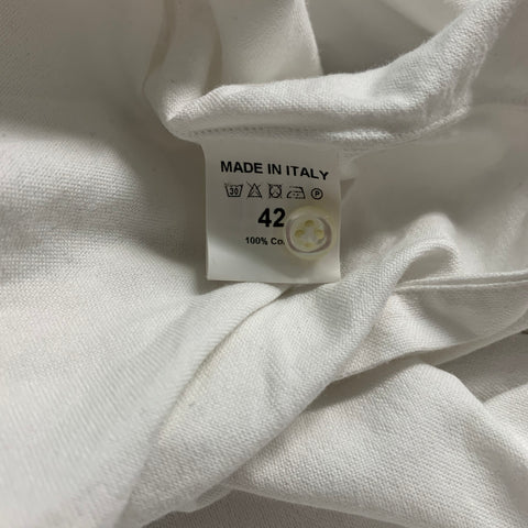 EIDOS Camisa Manga Corta Un Bolsillo Algodón Blanco Talla L