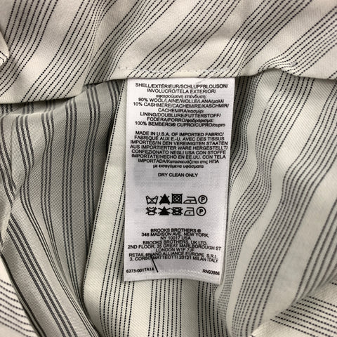 BLACK FLEECE Size 30 Black & White Plaid Wool / Cashmere Button Fly Dress Pants