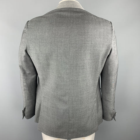 BAND OF OUTSIDERS Size 42 Grey Nailhead Wool Peak Lapel Sport Coat