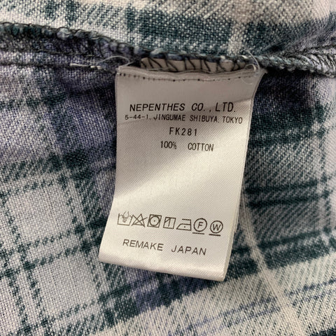 REBUILD by NEEDLES Size XL Multi-Color Plaid Cotton Oversized Long Sleeve Shirt