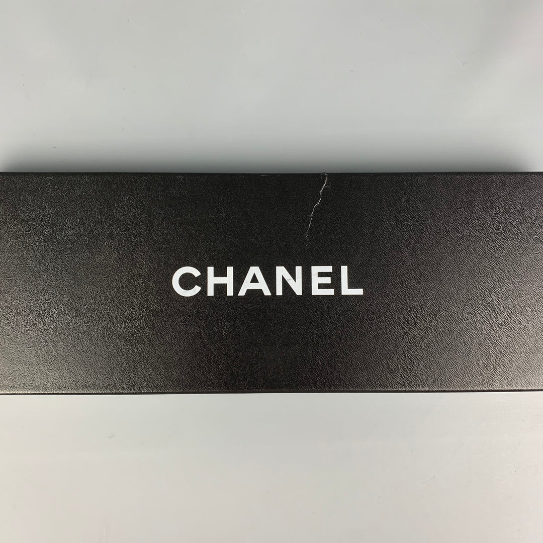CHANEL FW 11 Waist Size S Black Quilted Leather Belt
