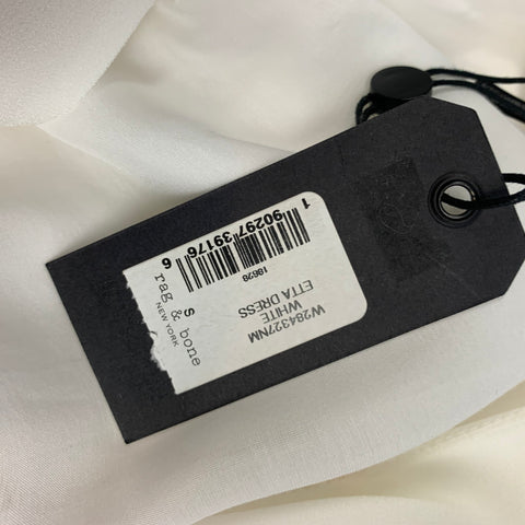 RAG &amp; BONE Taille S Robe Etta sans manches en mélange de triacétate blanc