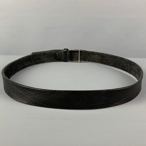 GUCCI Size L Black Leather Belt