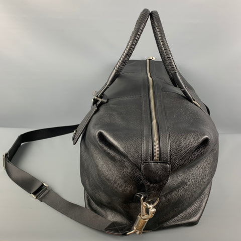KENNETH COLE Sac de sport en cuir noir