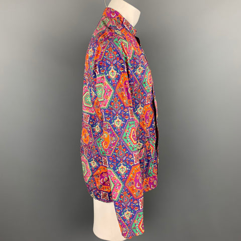 ENGINEERED GARMENTS Size M Multi-Color Print Cotton Long Sleeve Shirt