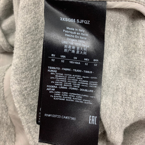GIORGIO ARMANI Chest Size 42 Gray Cotton Blend Double Breasted Sport Coat
