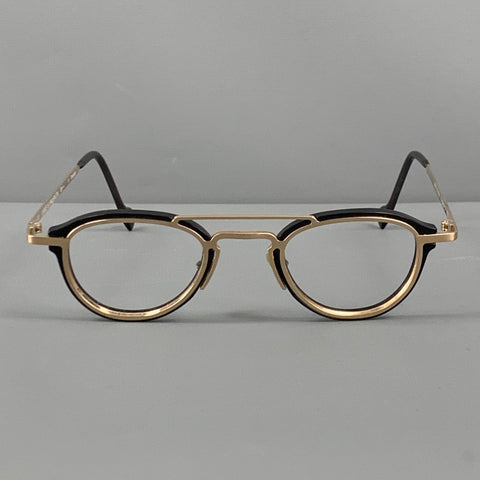 ANNE ET VALENTIN Gold Black Two Tone Titanium Frames