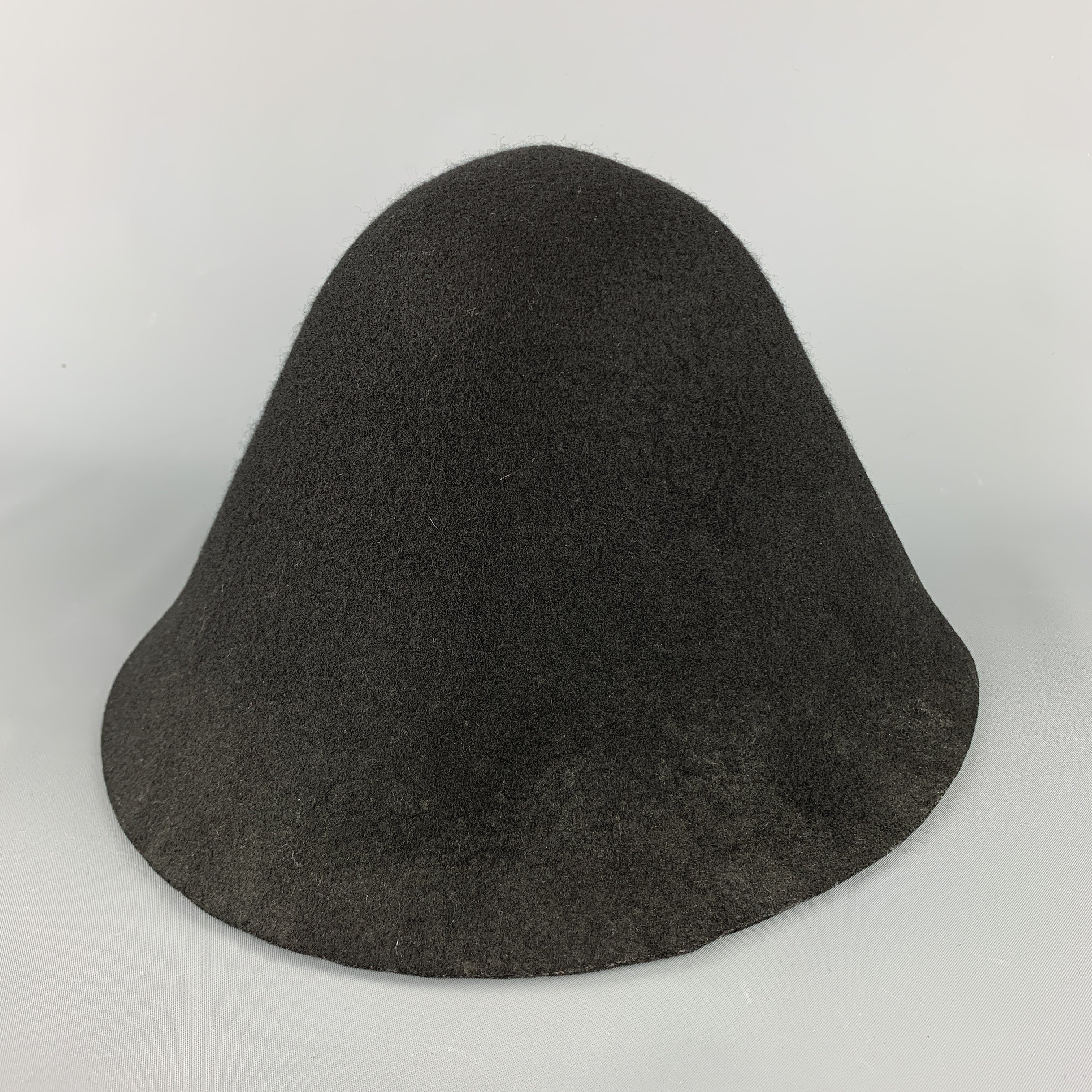 COMME des GARCONS HOMME PLUS Black Wool Structured Hat