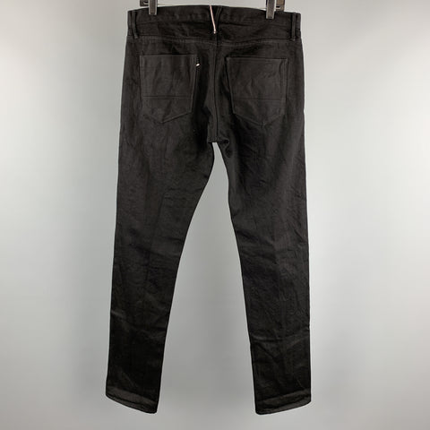 3 X 1 Taille 33 Jean en denim à lisière noire avec braguette boutonnée