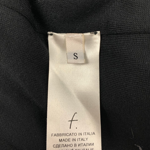 FALCONERI Size S Black Polyester Blend Drawstring Waterproof Jacket