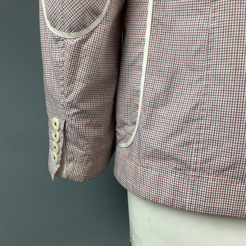 JUNYA WATANABE Size XL Red White Blue Window Pane Cotton Jacket