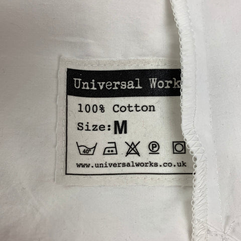 UNIVERSAL WORKS Size M White Cotton Long Sleeve Shirt