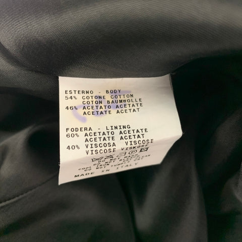ETRO Vestido de cóctel sin mangas de mezcla de algodón negro talla 6