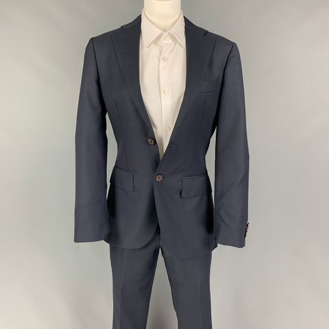 SUIT SUPPLY Size 36 Navy Wool Single Breasted Suit