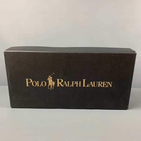 RALPH LAUREN Size 10.5 Brown Contrast Stitch Leather Penny Loafers
