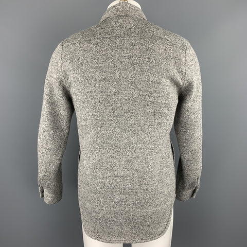 SATURDAYS SURF NYC Size M Grey Heather Acrylic / Wool Shirt Jacket