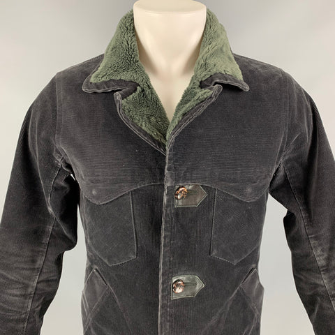 NONNATIVE Size S Brown & Green Corduroy Cotton Single Breasted Jacket