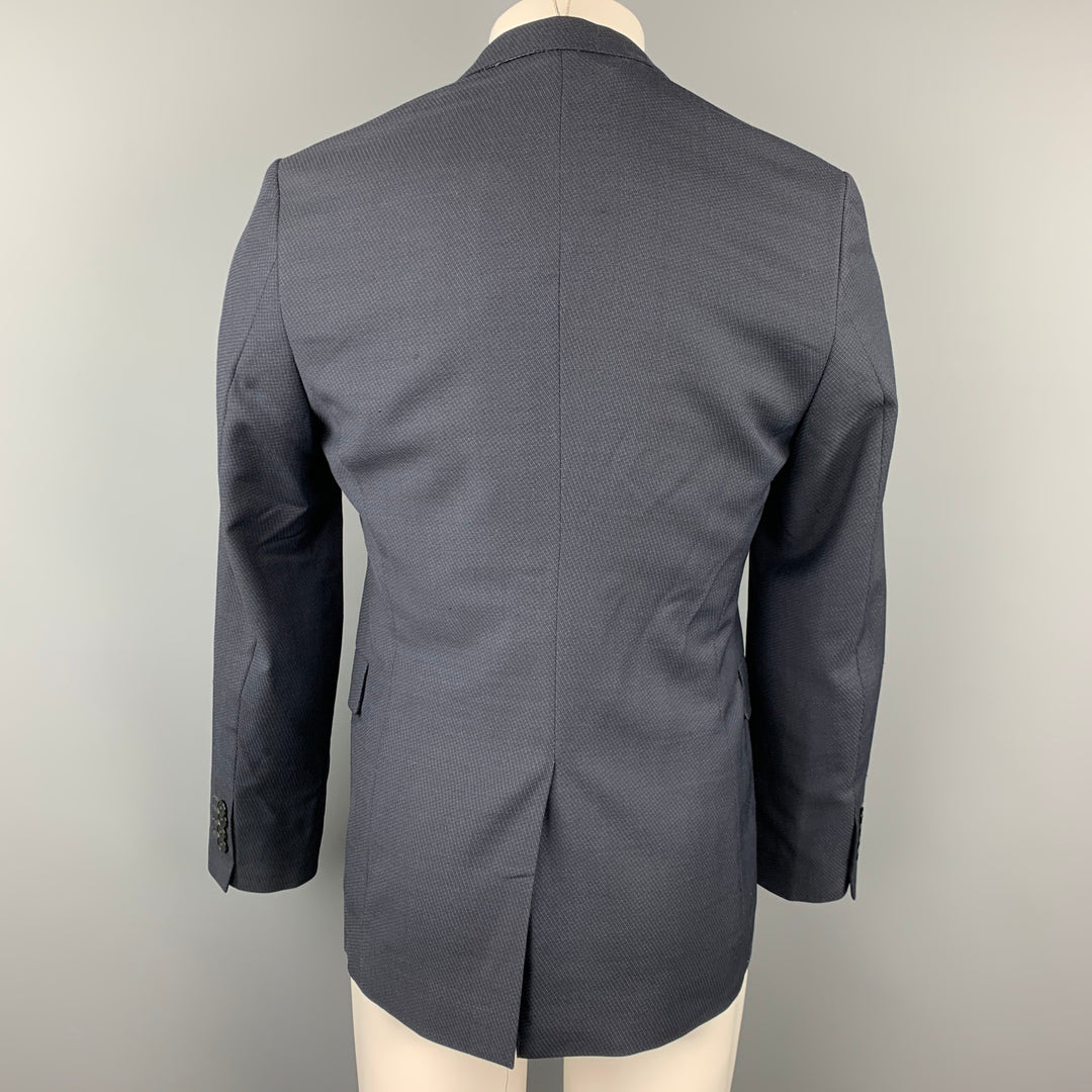 PS by PAUL SMITH Size 38 Navy Blue Virgin Wool Single Breasted Sport Coat