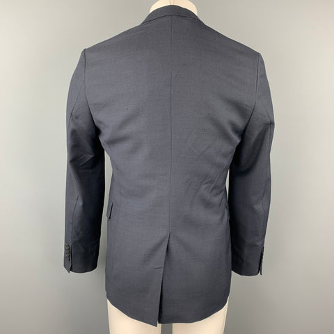 PS by PAUL SMITH Taille 38 Manteau de sport à simple boutonnage en laine vierge bleu marine