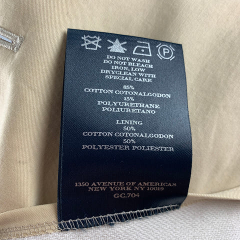 BURBERRY LONDON Size M Khaki Solid Cotton Polyester Trenchcoat