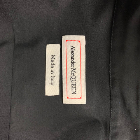 ALEXANDER MCQUEEN Size XL Black & Red Cotton Long Sleeve Shirt