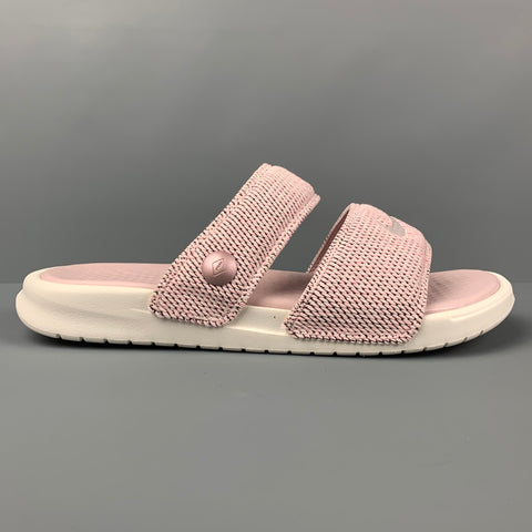 NIKE Talla 12 Sandalias de goma con textura rosa
