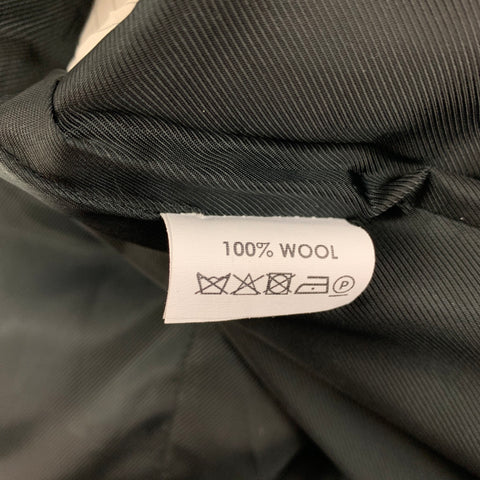 DRIES VAN NOTEN Size 38 Black Wool Peak Lapel Sport Coat