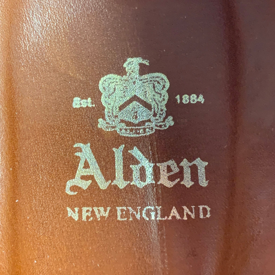 ALDEN Size 11 Brown Textured Leather Lace Up All Weather Walker Shoes
