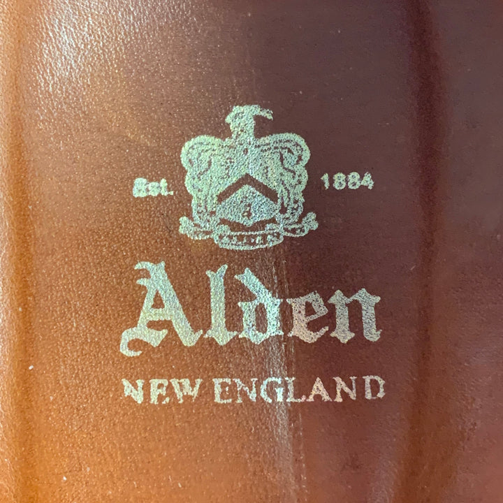 ALDEN Size 11 Brown Textured Leather Lace Up All Weather Walker Shoes