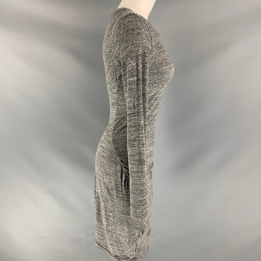 ISABEL MARANT Size 6 Grey Heather Cotton Dress