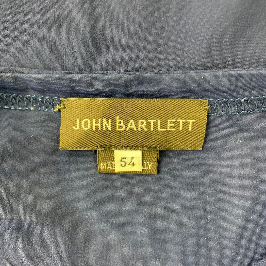JOHN BARTLETT Size XL Blue & Yellow Color Block Polyamide T-shirt