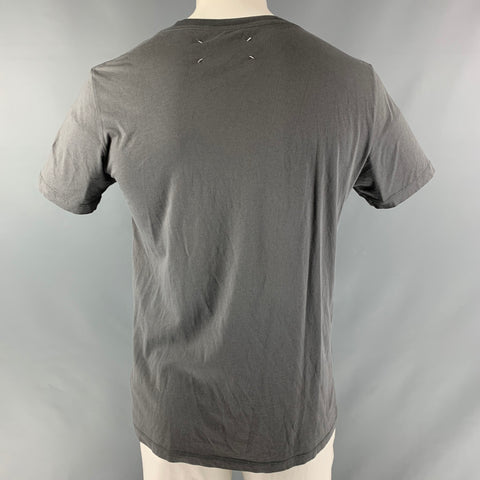 MAISON MARGIELA Size L Grey Cotton Short Sleeve T-shirt