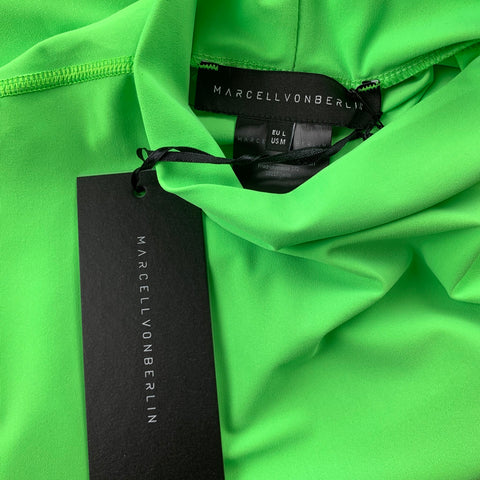 MARCELL VON BERLIN Size M Green Polyester High Collar Pullover Sweater
