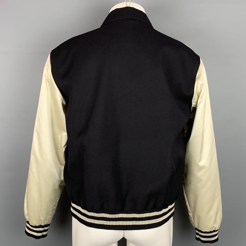 COLECCIÓN CALVIN KLEIN Talla M Chaqueta de tejidos mixtos negra y beige