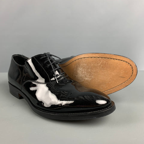 PAUL SMITH Size 10 Black Solid Lace Up Shoes