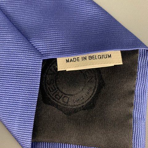 DRIES VAN NOTEN Blue Green Floral Silk Tie