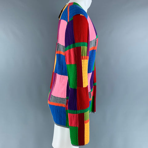 COMME des GARCONS HOMME PLUS Jersey acrílico de lana con parche multicolor talla M