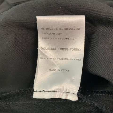 SANDRO Size 30 Black Solid Wool Zip Fly Dress Pants